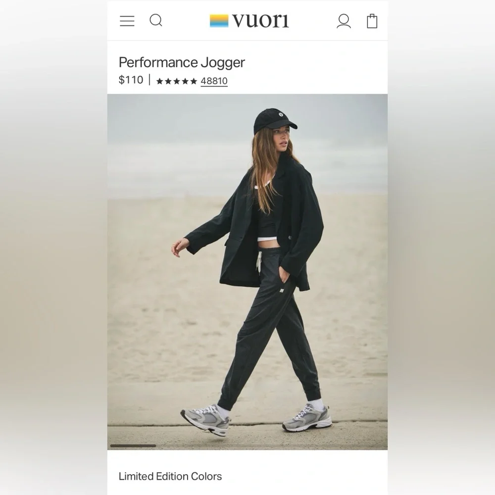 Vuori Performance Joggers VW303 Charcoal Heather - Picture 13 of 13